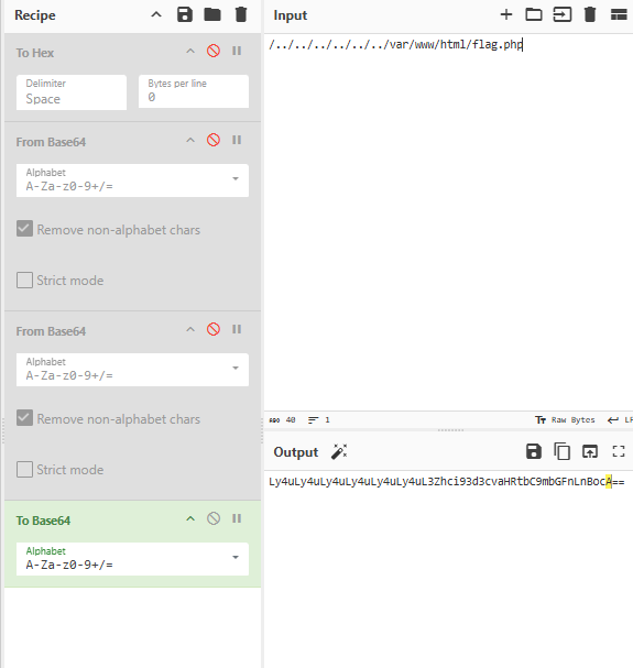 Base64 Encoding Bypass