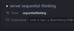 Server recognized in Cursor settings