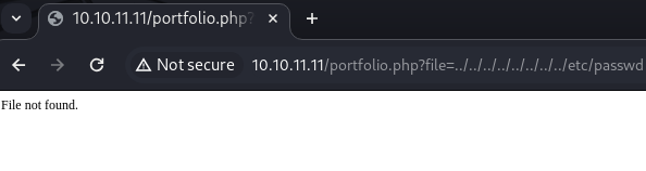 portfolio.php returning File not found